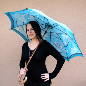 Deštník - hedvábí - Do deště