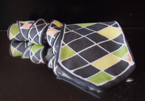 Hedvábná kravata - Károvaná