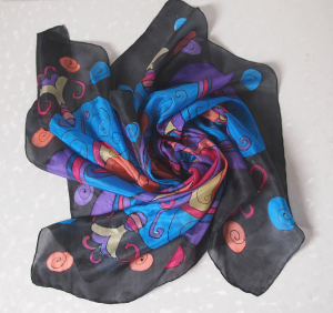 Hedvábný šátek - Mám duši plnou barev
