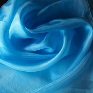 Hedvábný šátek Světle modrý, 55x55